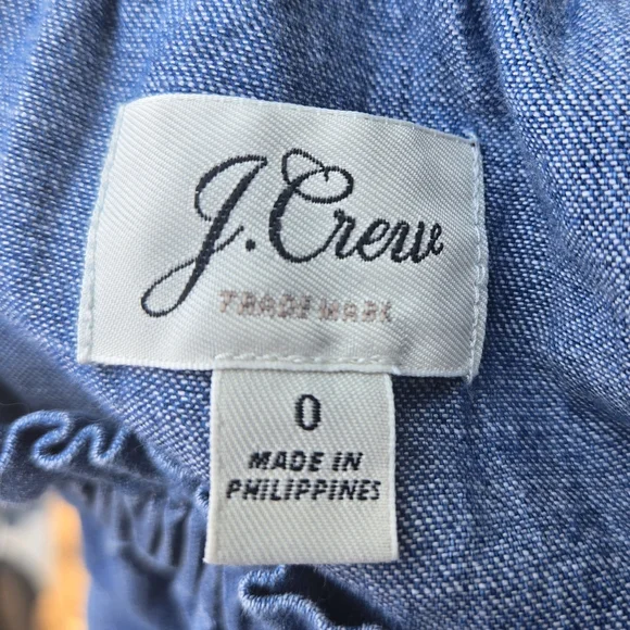 J. Crew Blue Denim Off-Shoulder Dress - Picture 8 of 9